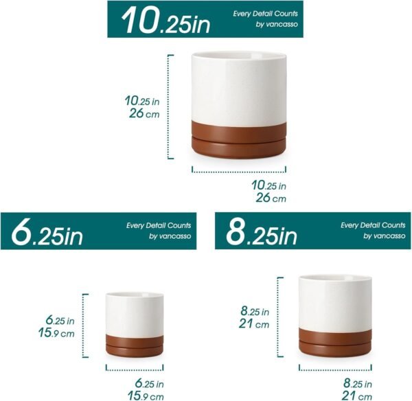 Ceramic Pots for Plants, Plant Pots for Indoor Plants - Image 2