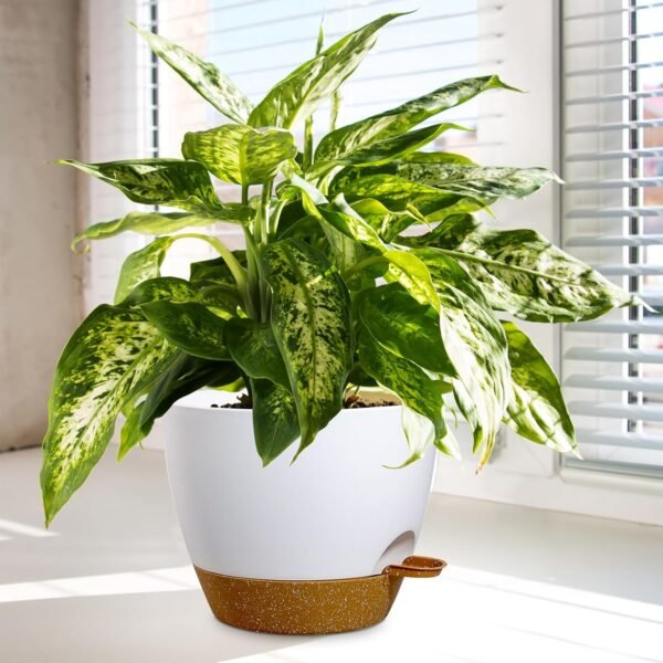 10/9/8 inch Medium Self Watering Pots, Planter with Removable Deep Reservoir - Image 7