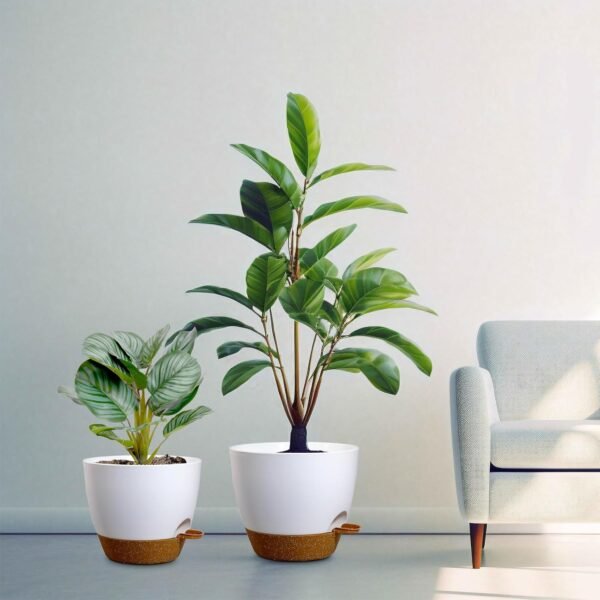 10/9/8 inch Medium Self Watering Pots, Planter with Removable Deep Reservoir - Image 4