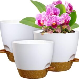 10/9/8 inch Medium Self Watering Pots, Planter with Removable Deep Reservoir